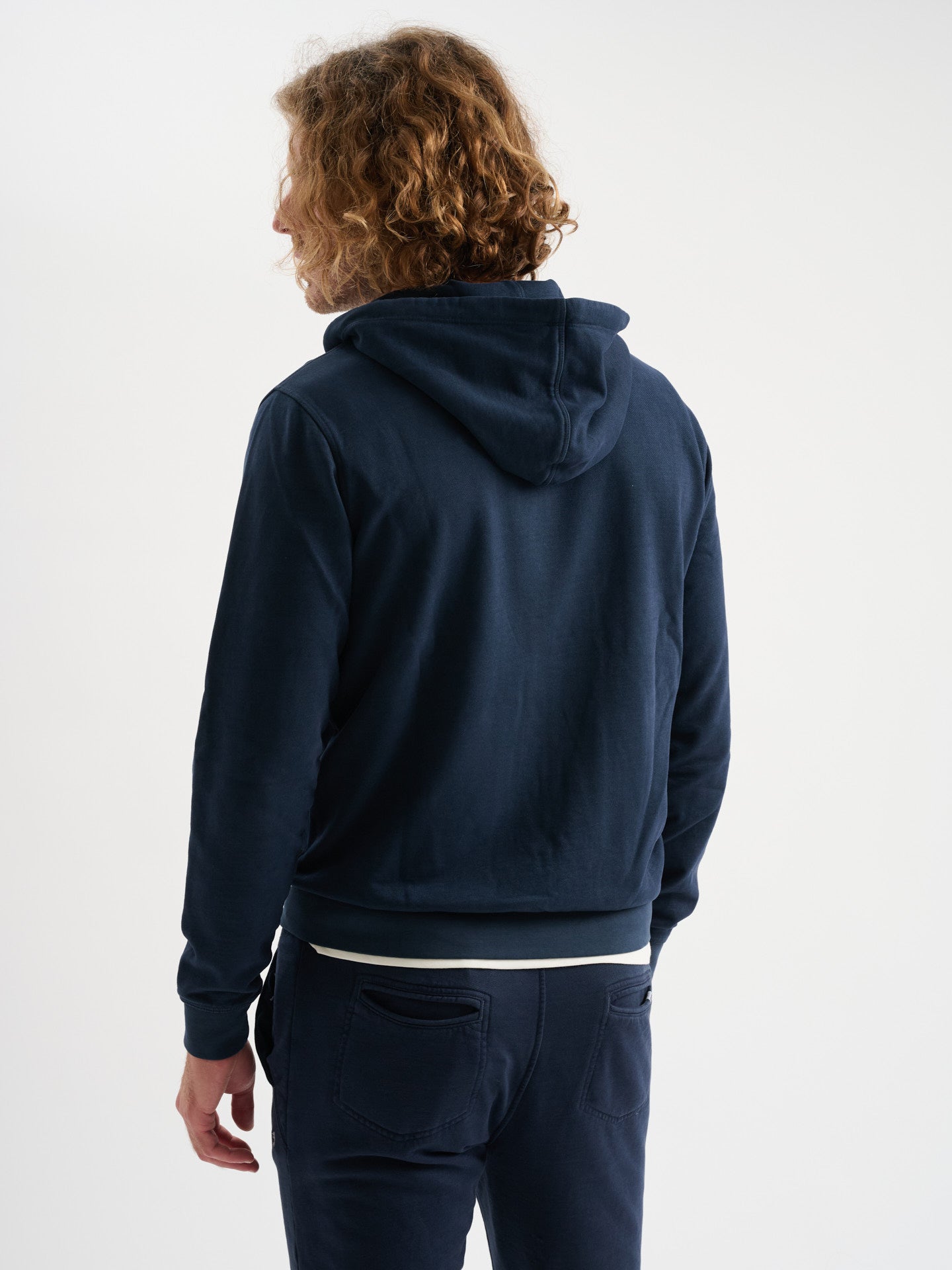 Felpa zip con cappuccio