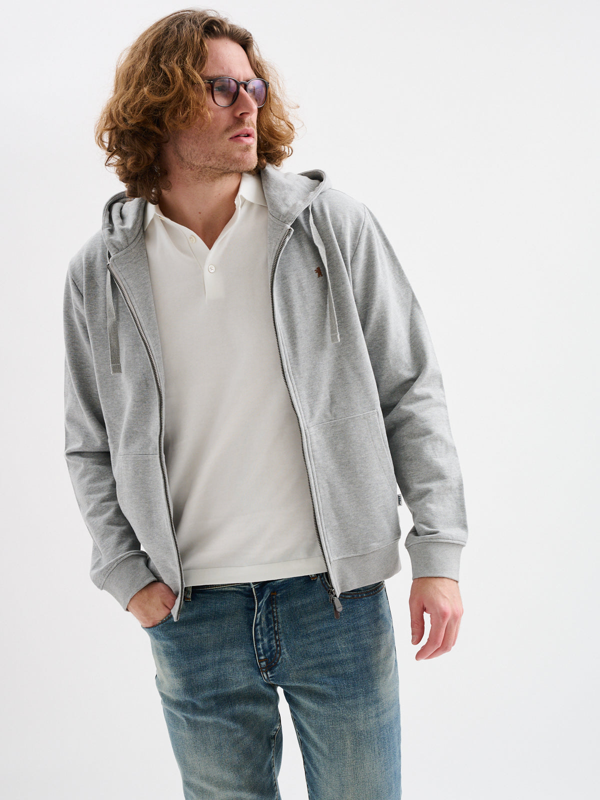 Bomber in Felpa con Cappuccio