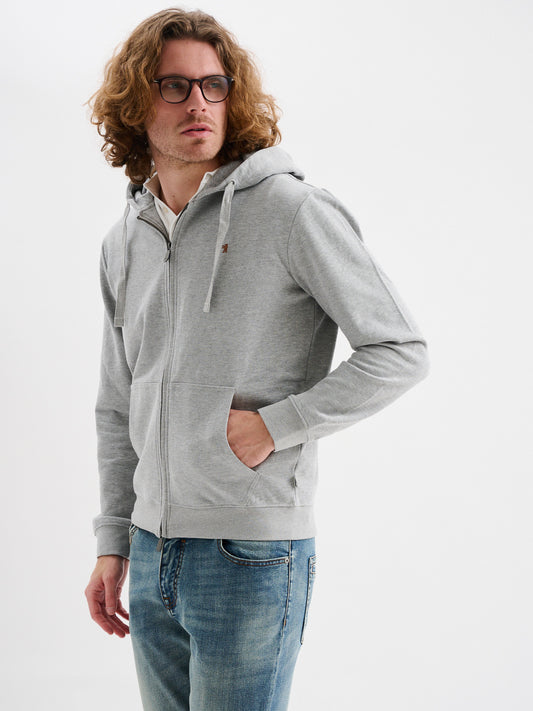 Bomber in Felpa con Cappuccio