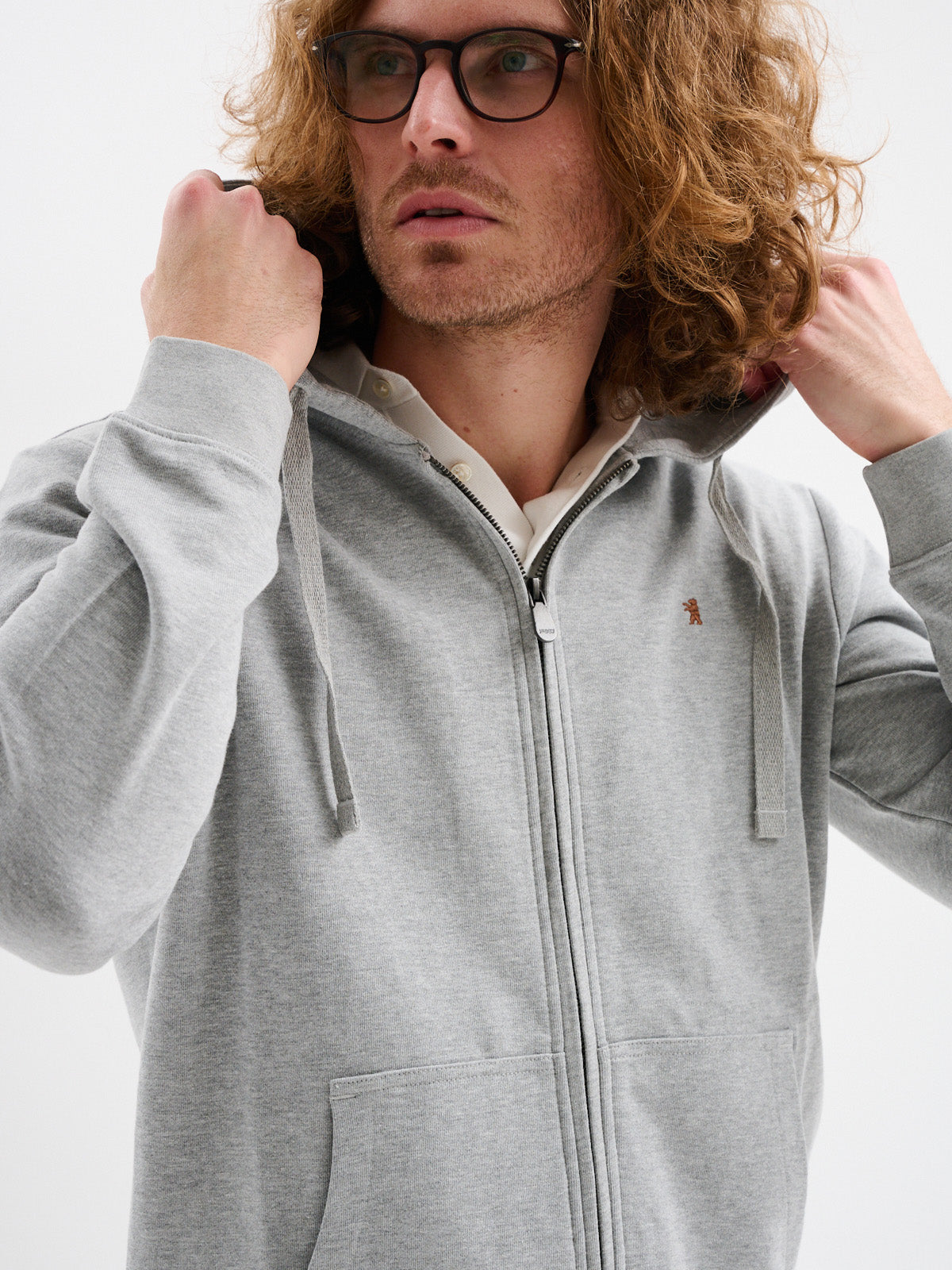 Bomber in Felpa con Cappuccio
