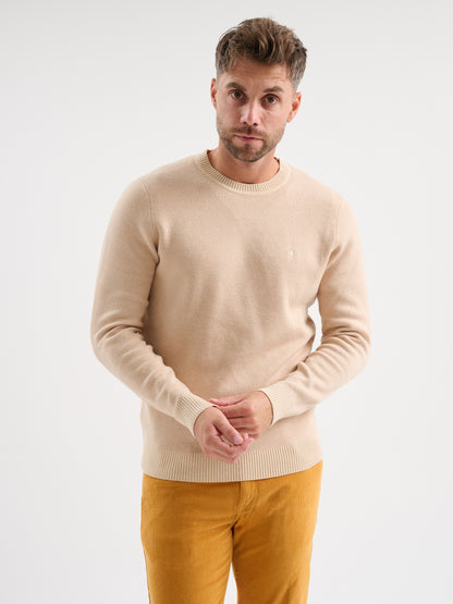 Maglia girocollo jacquard