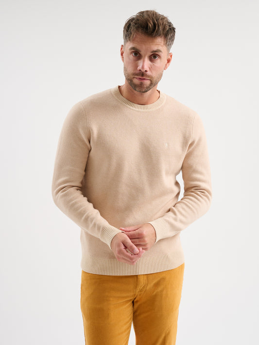 Maglia girocollo jacquard