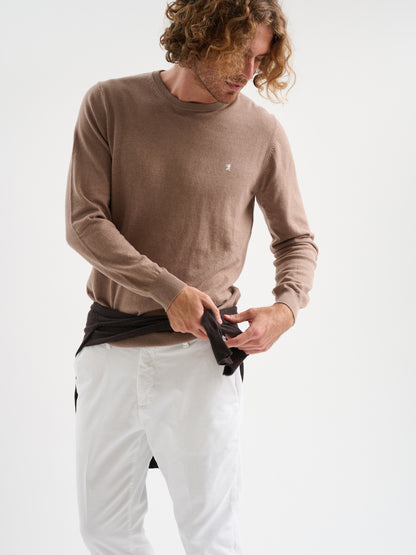 Maglia girocollo rasata