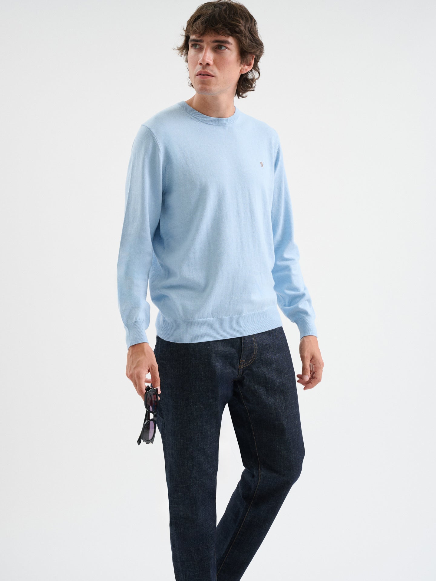 Maglia girocollo rasata