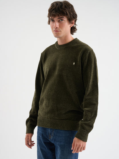 Maglia girocollo in ciniglia