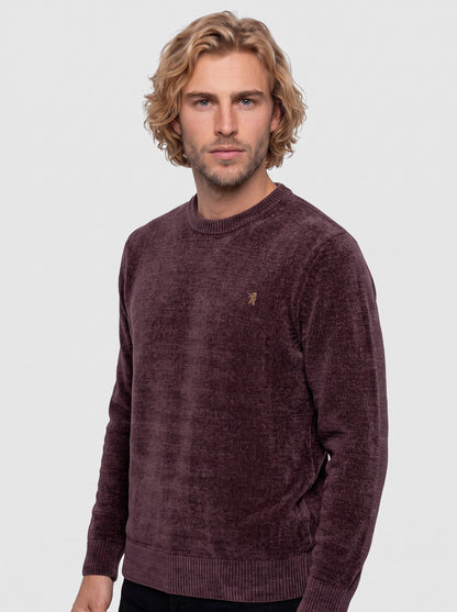 Maglia girocollo in ciniglia