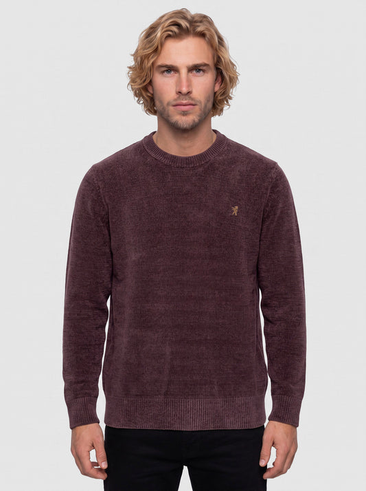 Maglia girocollo in ciniglia