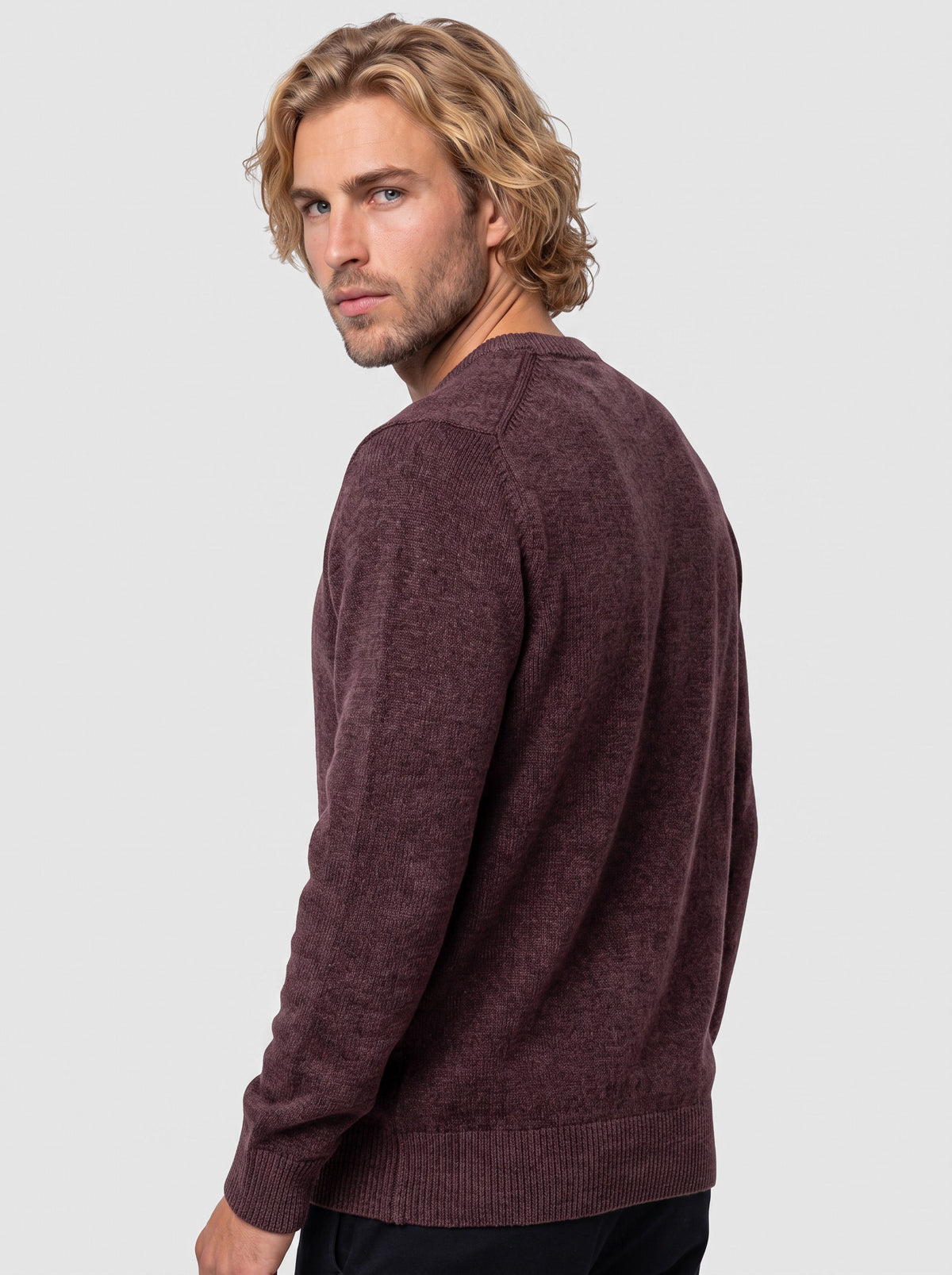 Maglia girocollo in ciniglia