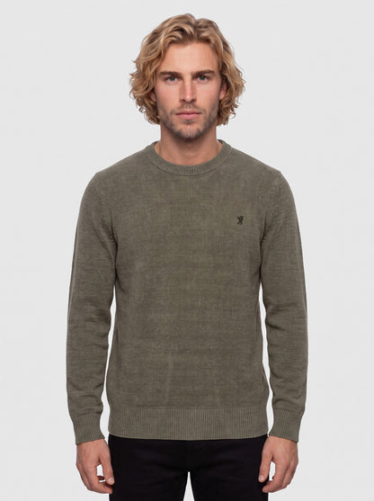 Maglia girocollo in ciniglia