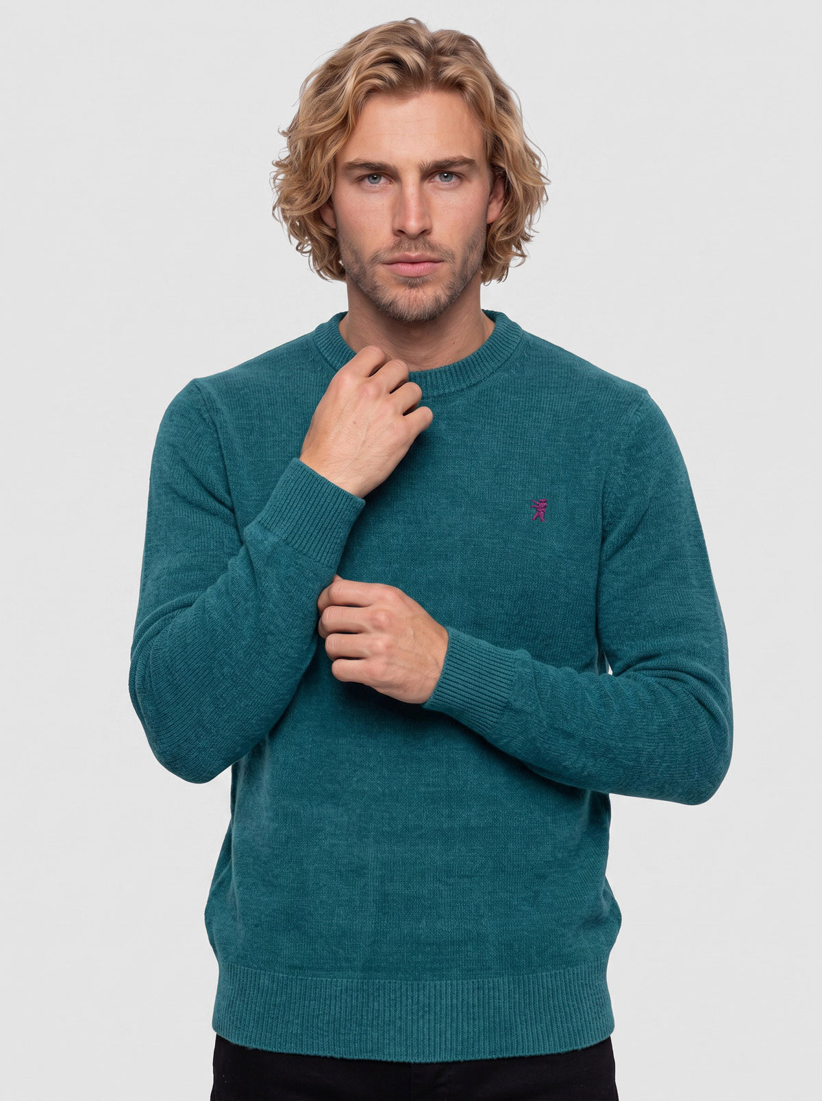 Maglia girocollo in ciniglia
