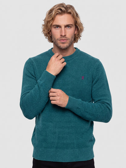Maglia girocollo in ciniglia