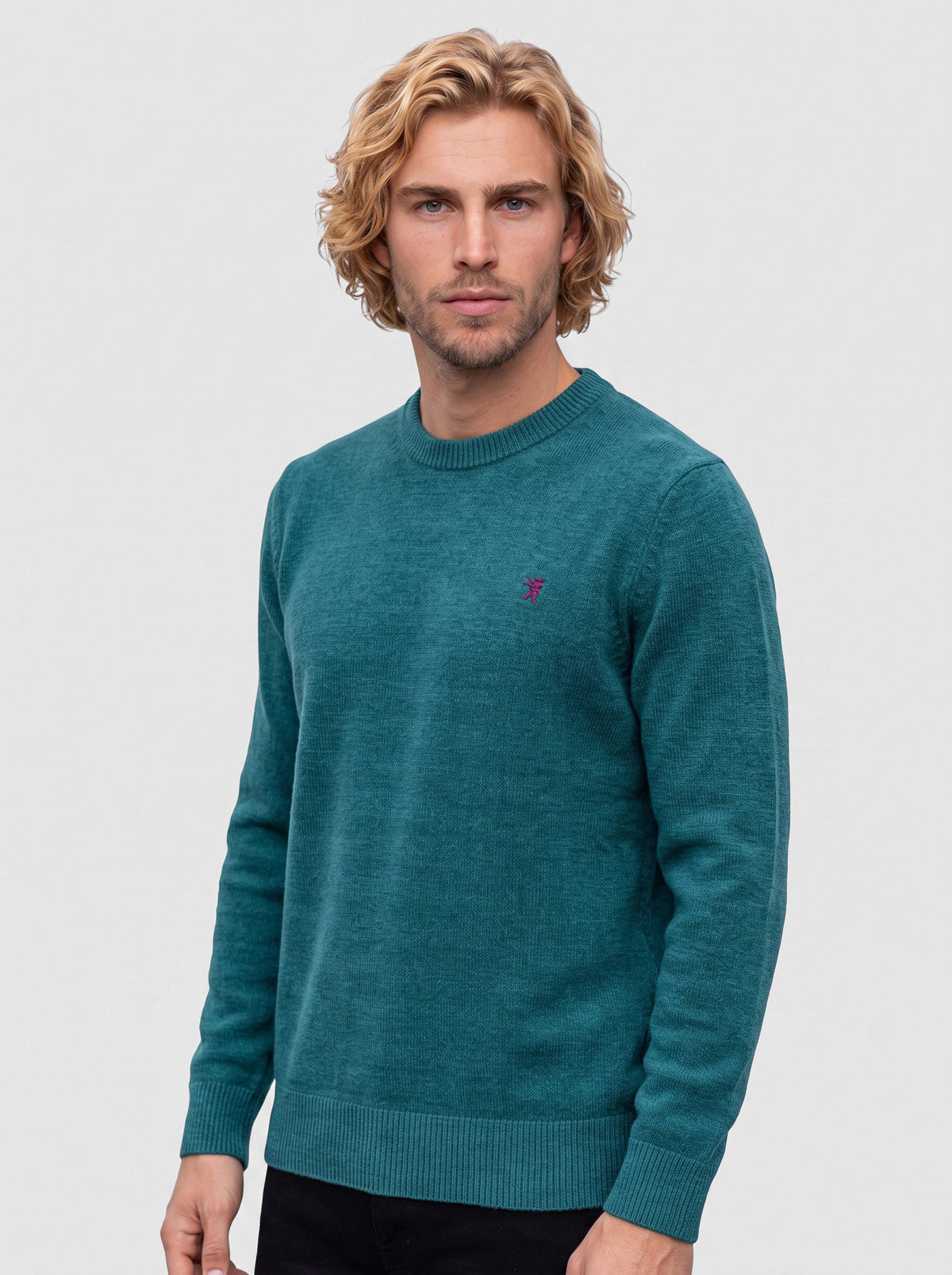 Maglia girocollo in ciniglia