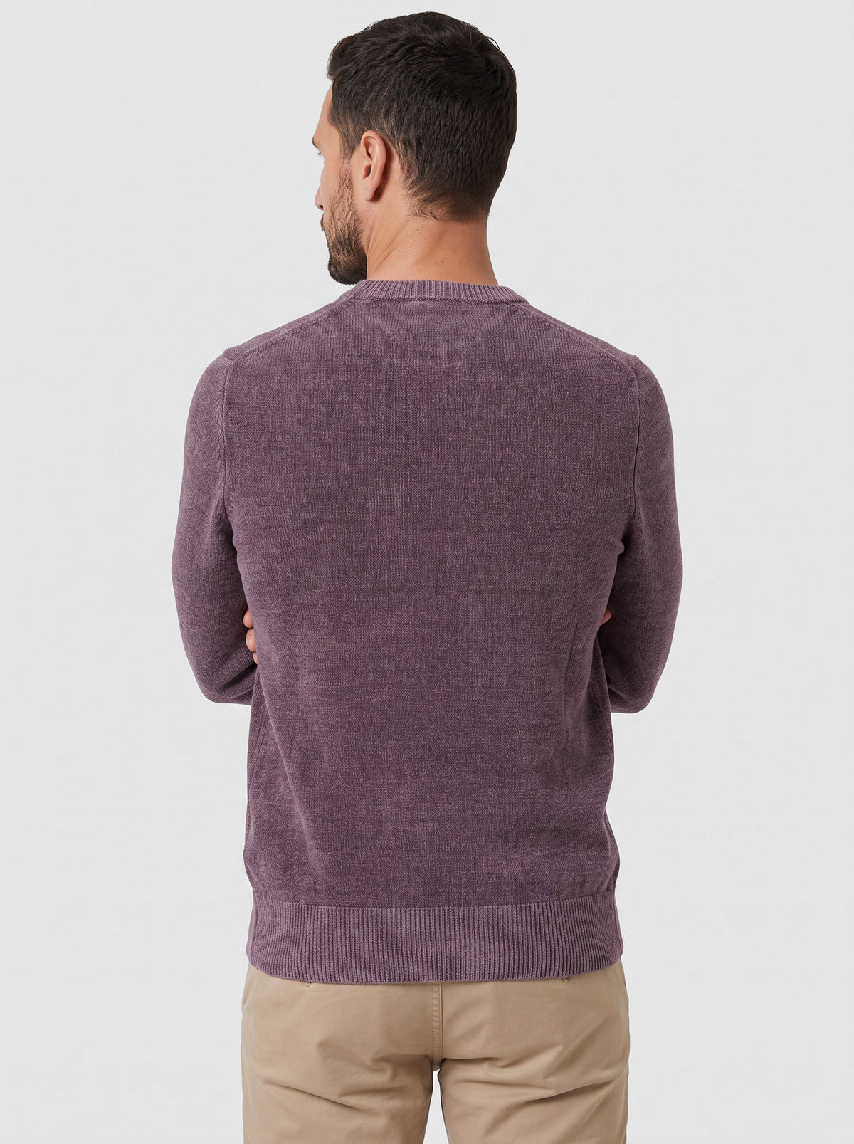 Maglia girocollo in ciniglia