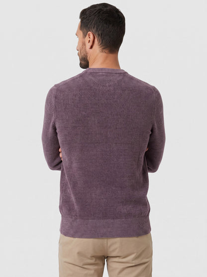 Maglia girocollo in ciniglia