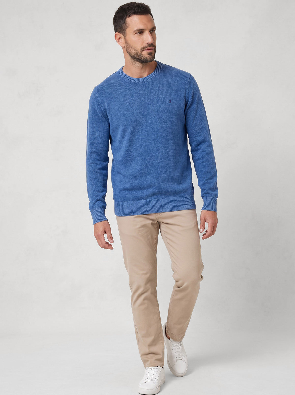 Maglia girocollo in ciniglia