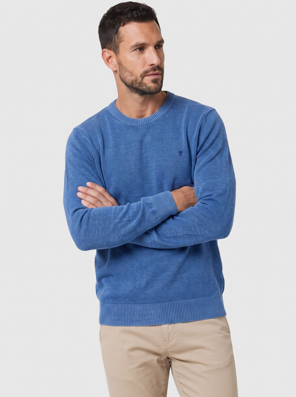 Maglia girocollo in ciniglia
