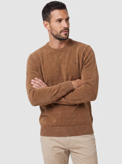Maglia girocollo in ciniglia