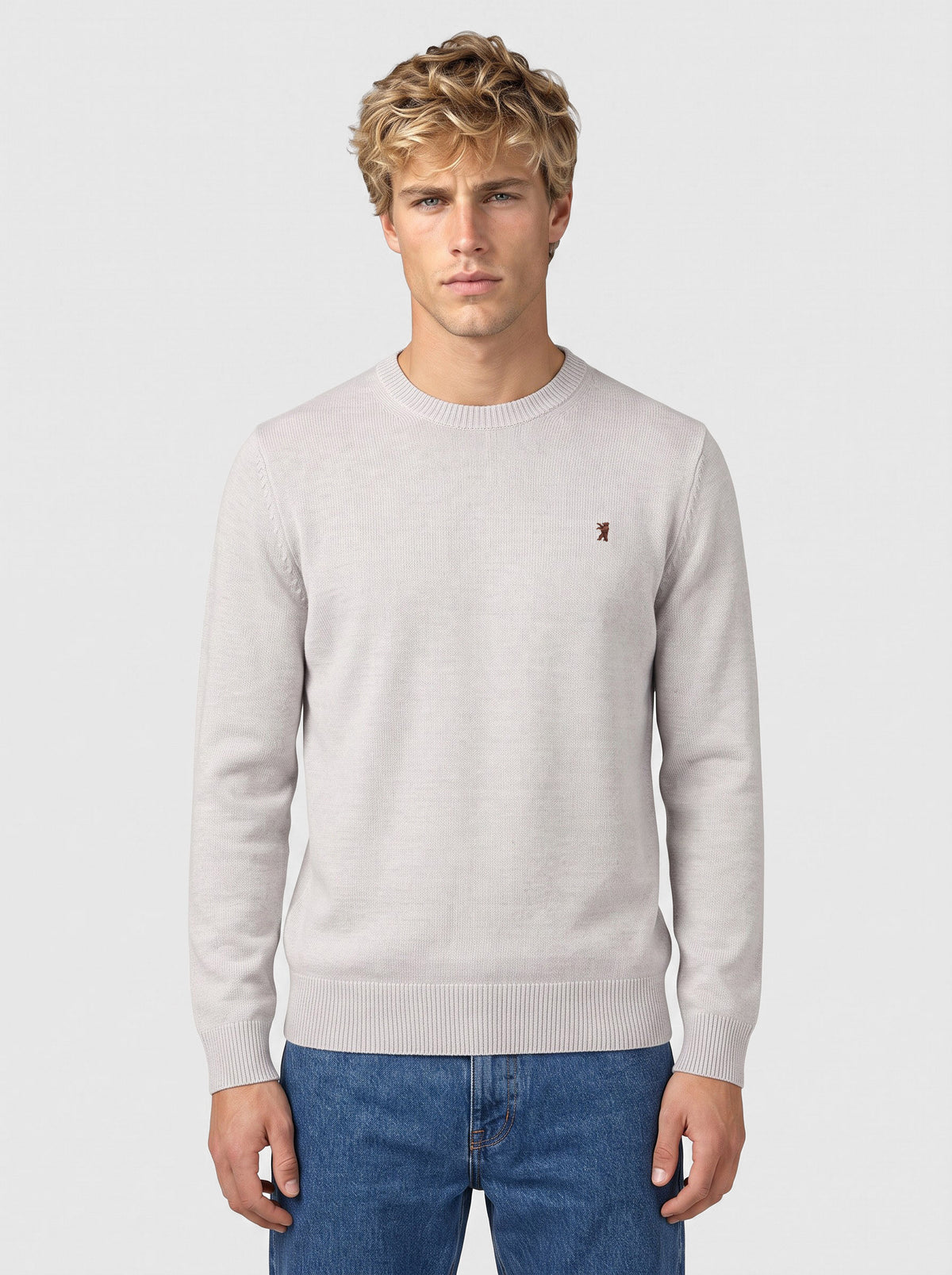Maglia girocollo in ciniglia