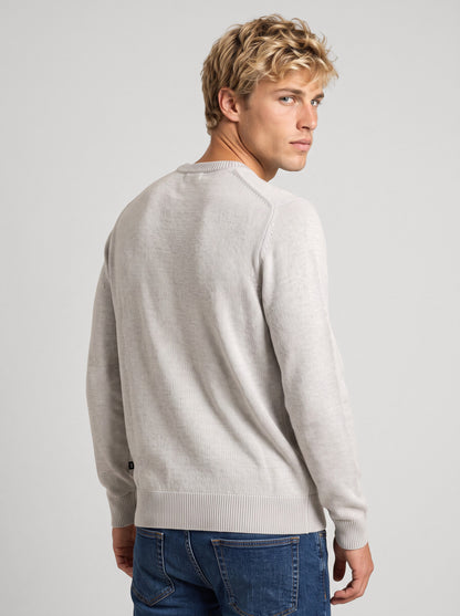 Maglia girocollo in ciniglia