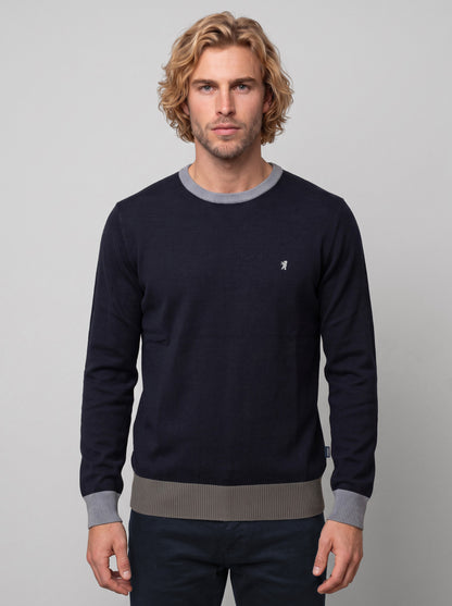 Maglia Girocollo Cotone e Cashmere