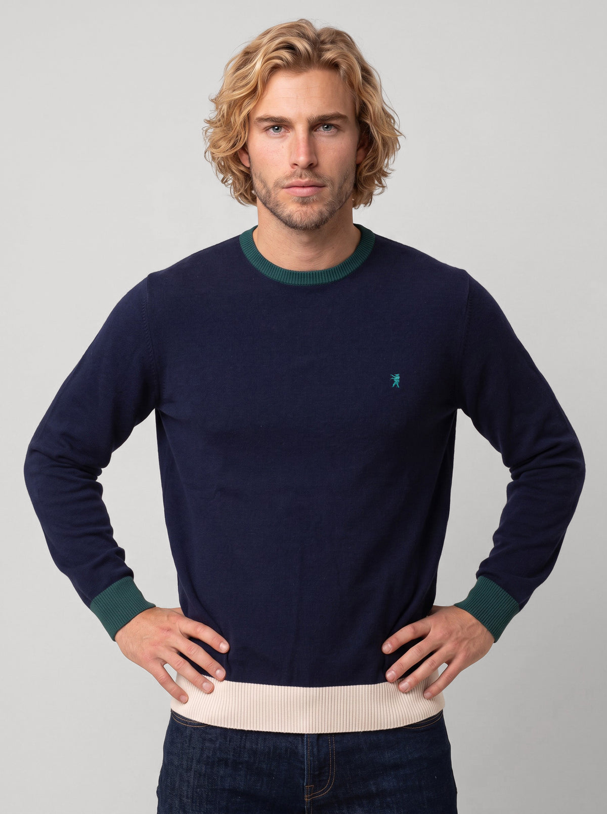 Maglia Girocollo Cotone e Cashmere