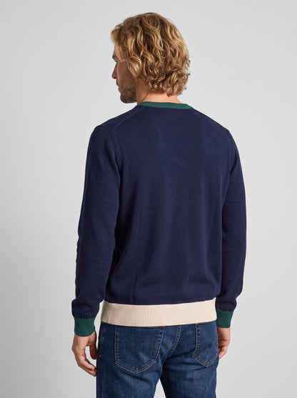 Maglia Girocollo Cotone e Cashmere