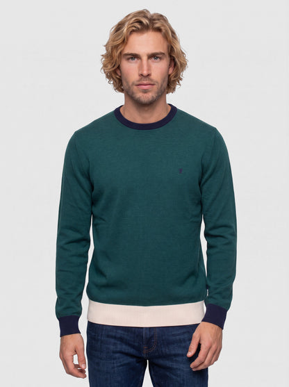 Maglia Girocollo Cotone e Cashmere