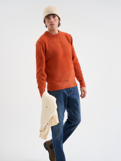 Maglia girocollo in ciniglia