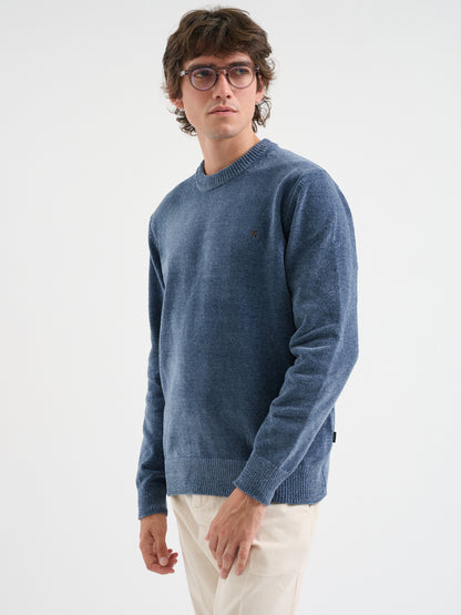 Maglia girocollo in ciniglia