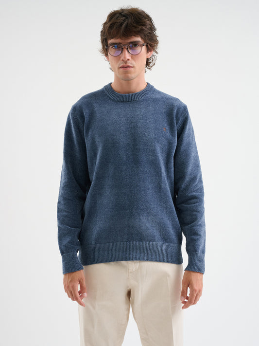 Maglia girocollo in ciniglia