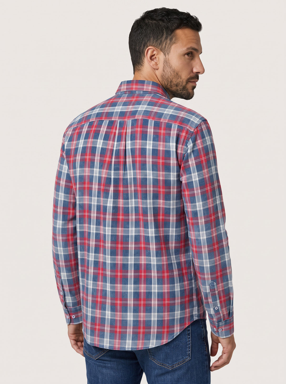 Camicia in Twill a Quadri
