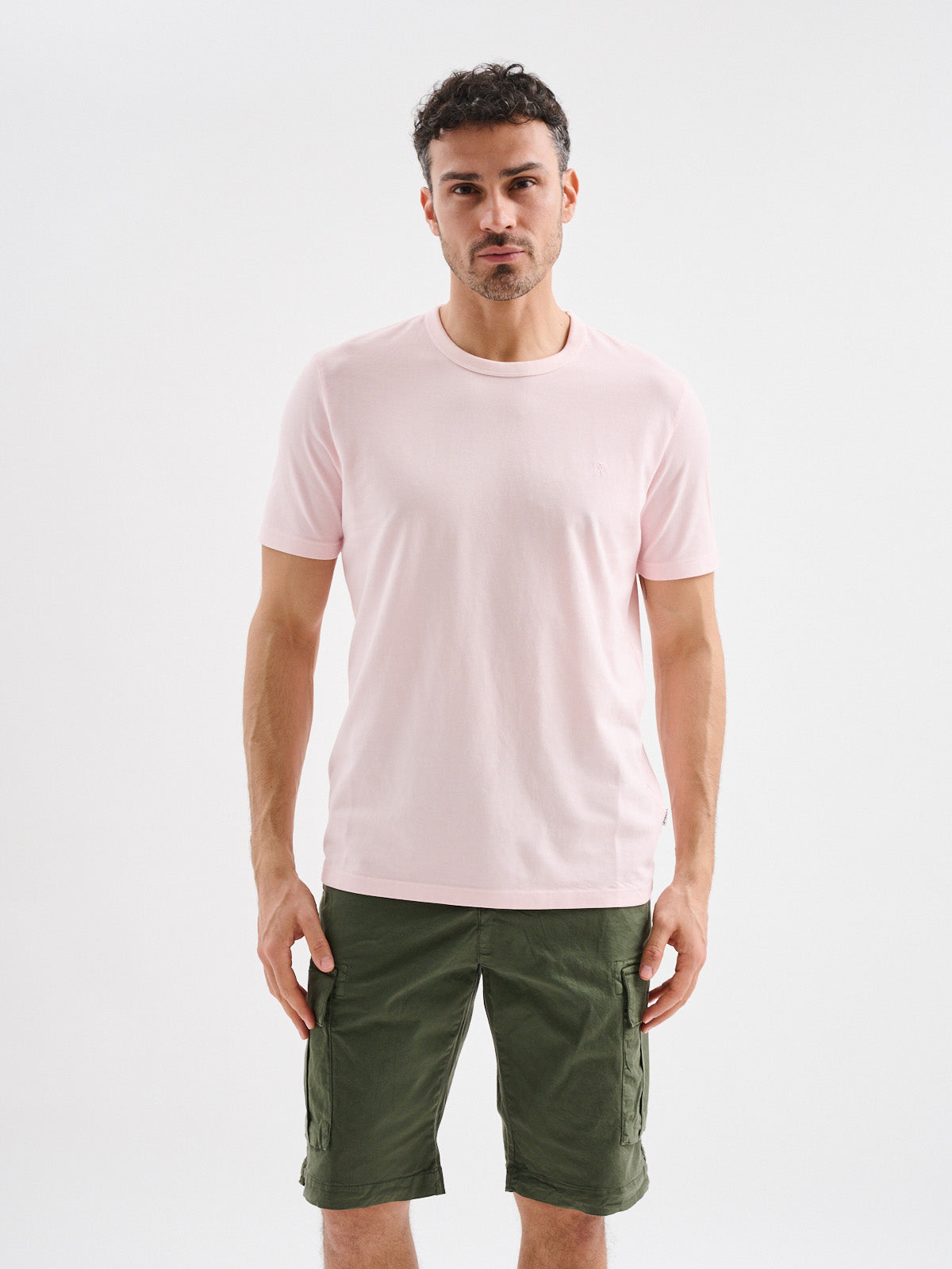 T-shirt a Maniche Corte in Jersey