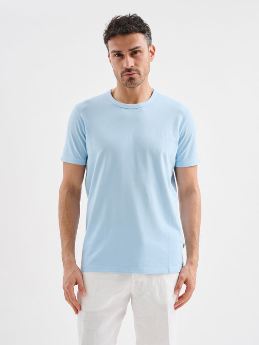 T-shirt a Maniche Corte in Jersey