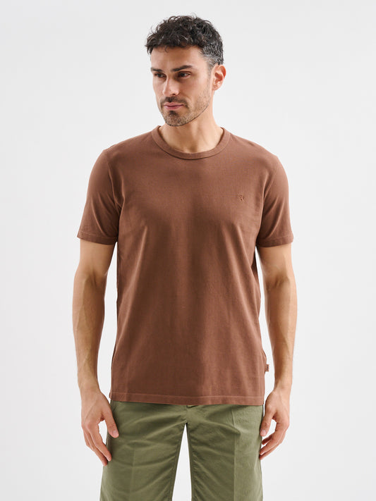 T-shirt a Maniche Corte in Jersey