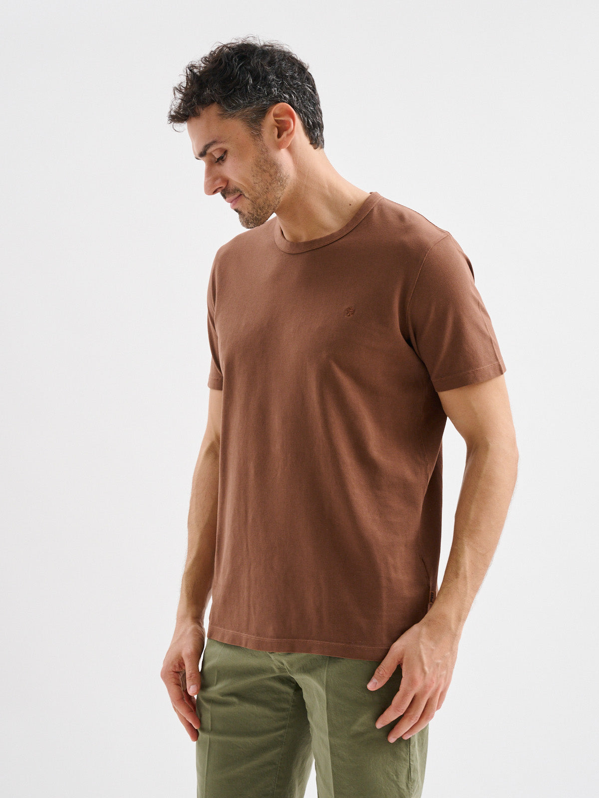 T-shirt a Maniche Corte in Jersey