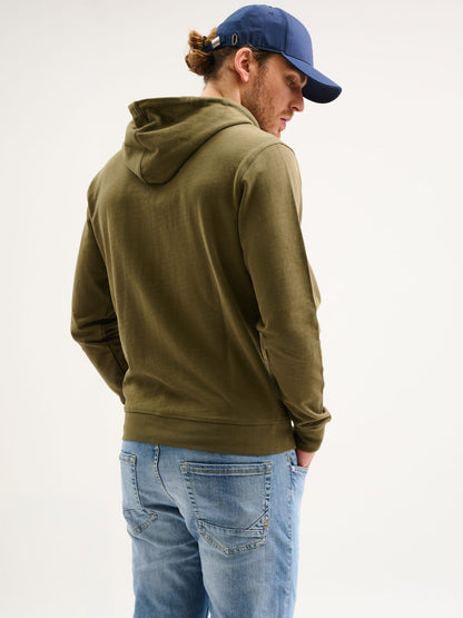 Felpa zip con cappuccio