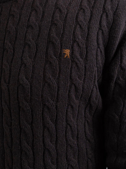 Maglia Girocollo a Trecce