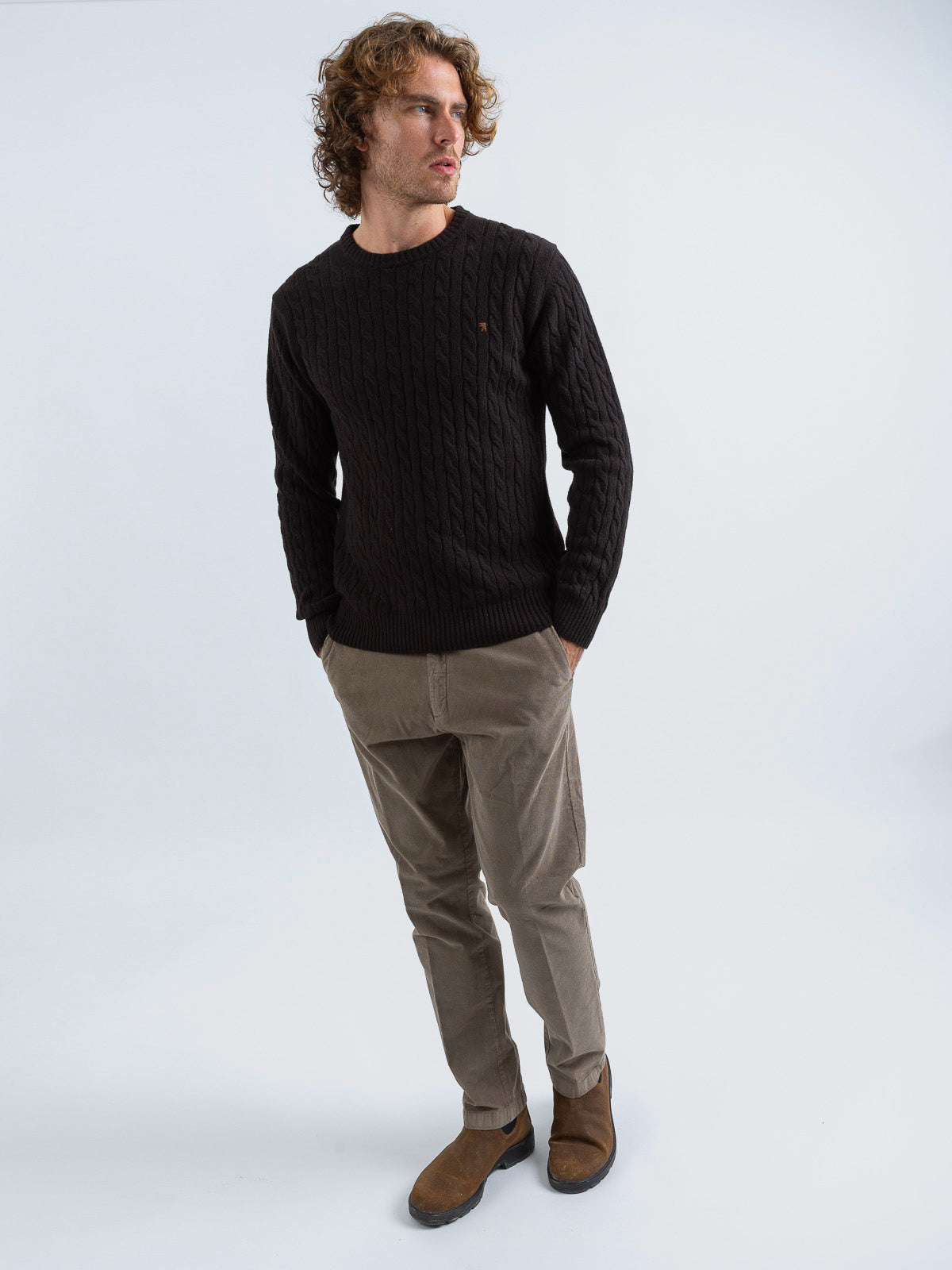 Maglia Girocollo a Trecce
