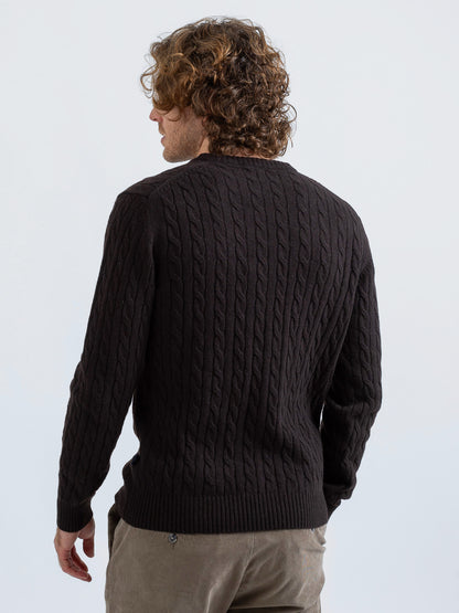 Maglia Girocollo a Trecce
