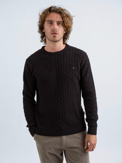 Maglia Girocollo a Trecce