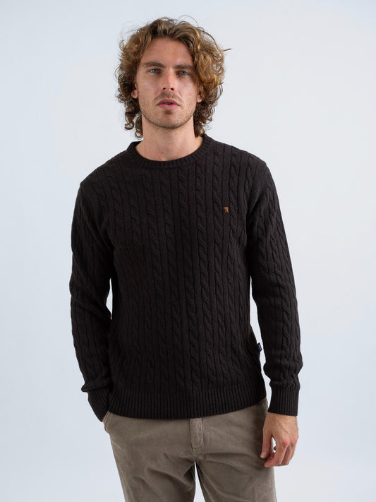 Maglia Girocollo a Trecce