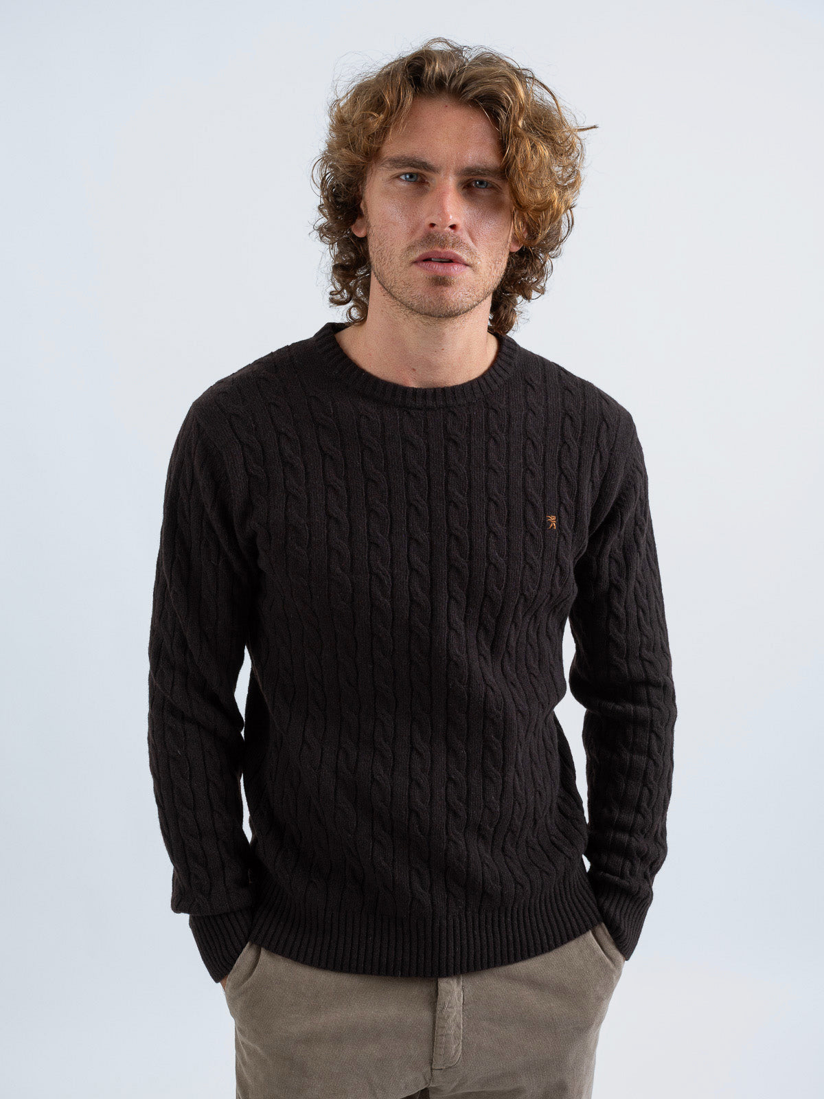 Maglia Girocollo a Trecce