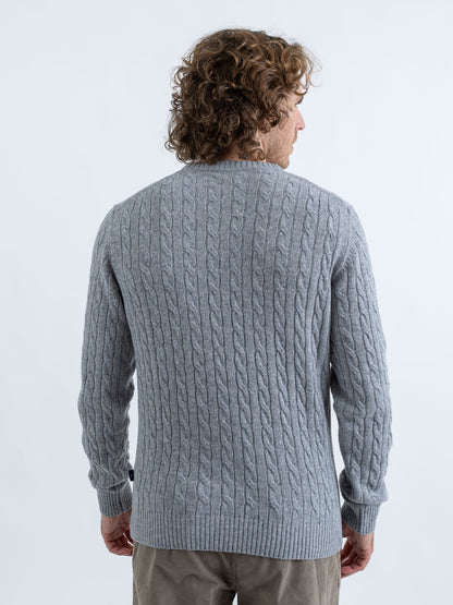 Maglia Girocollo a Trecce