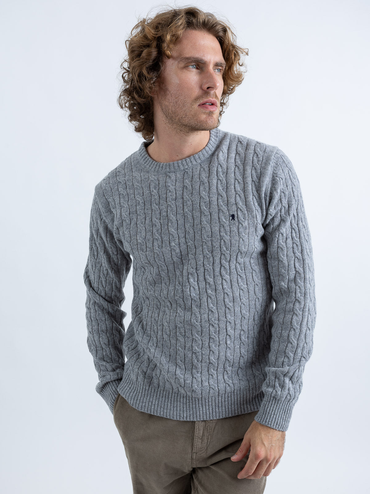 Maglia Girocollo a Trecce