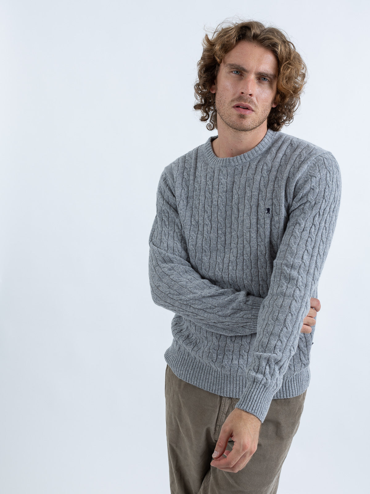 Maglia Girocollo a Trecce