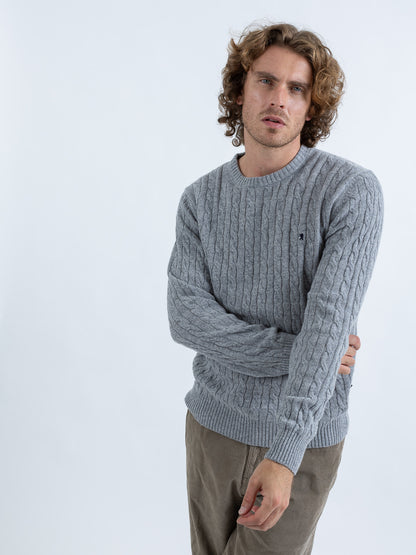 Maglia Girocollo a Trecce