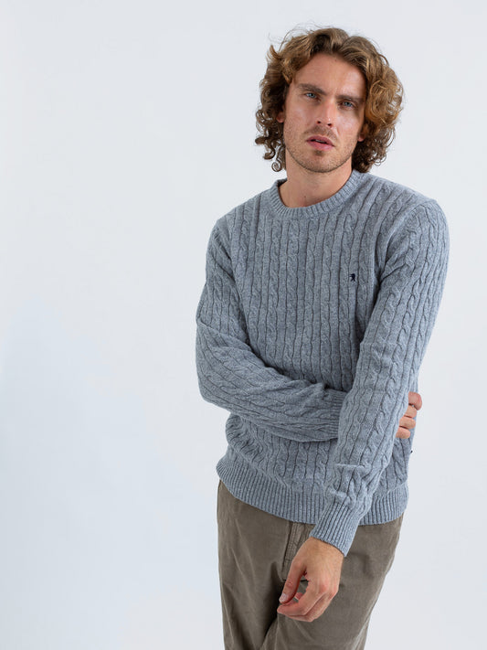 Maglia Girocollo a Trecce