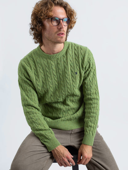 Maglia Girocollo a Trecce