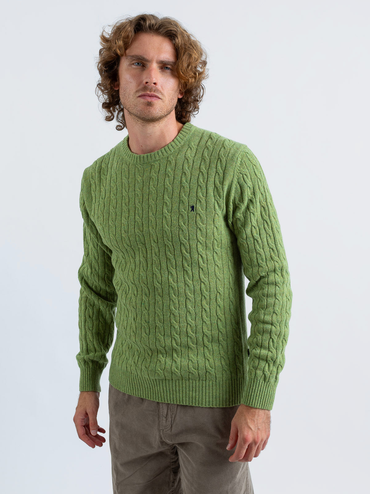 Maglia Girocollo a Trecce
