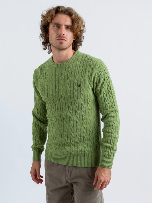 Maglia Girocollo a Trecce